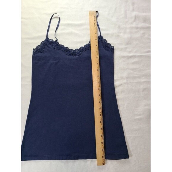 2-Pack Lace Trim Camisoles Rue21 Cream L & Old Navy Blue XS Spaghetti Strap - Picture 9 of 9